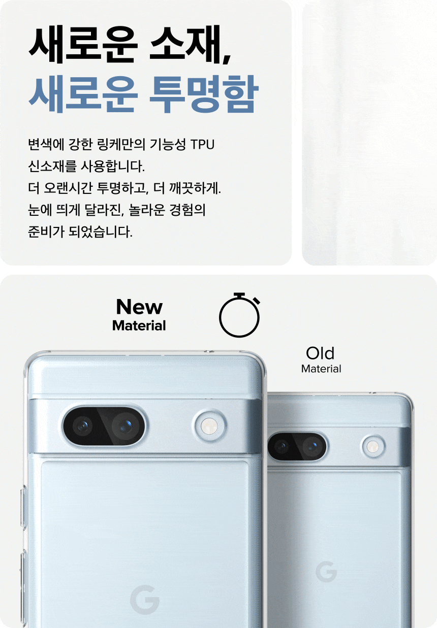 구글 픽셀7a 링케 퓨전 투명 케이스 - 현대Hmall